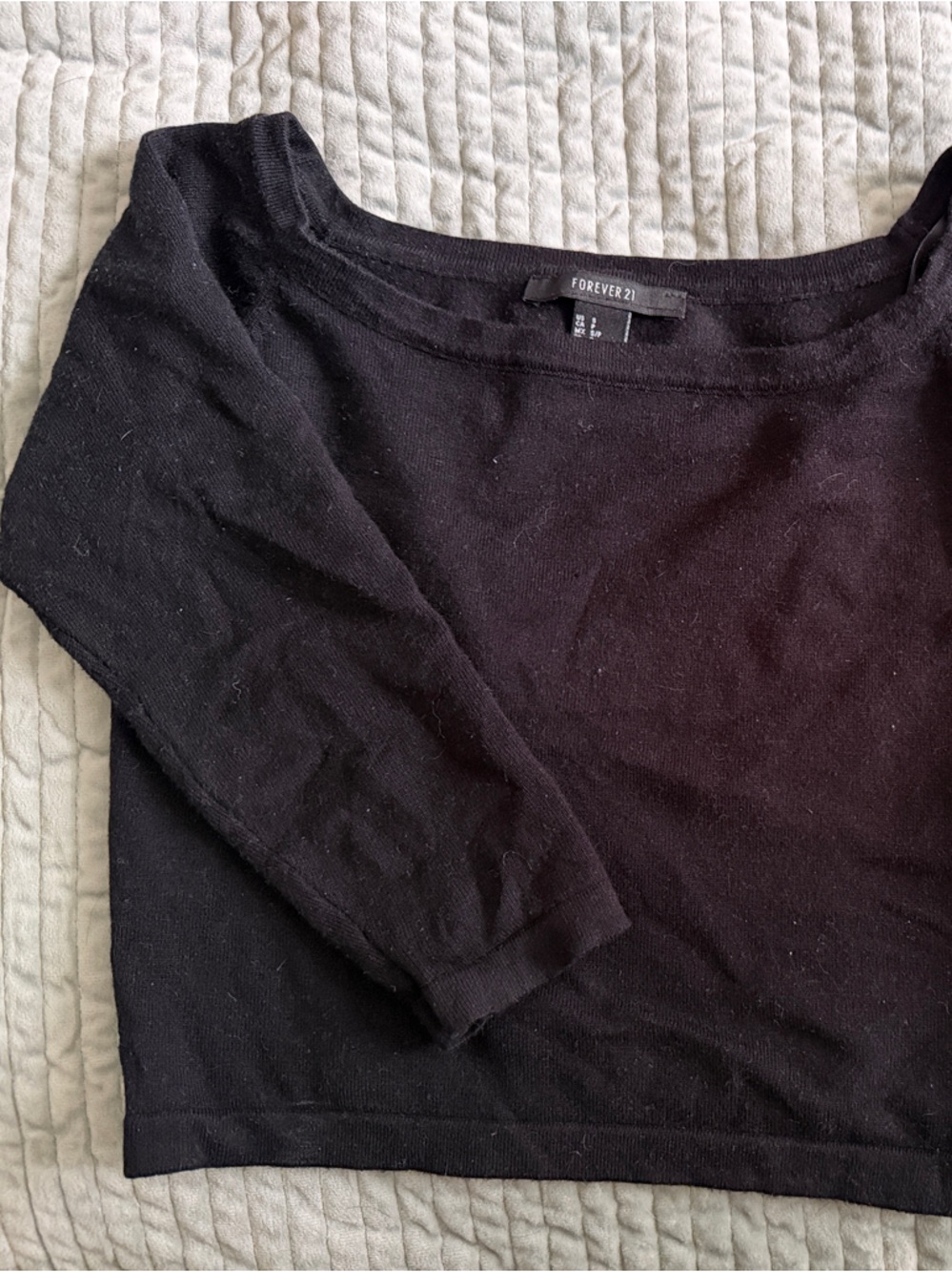 Forever 21 Black Crop Top